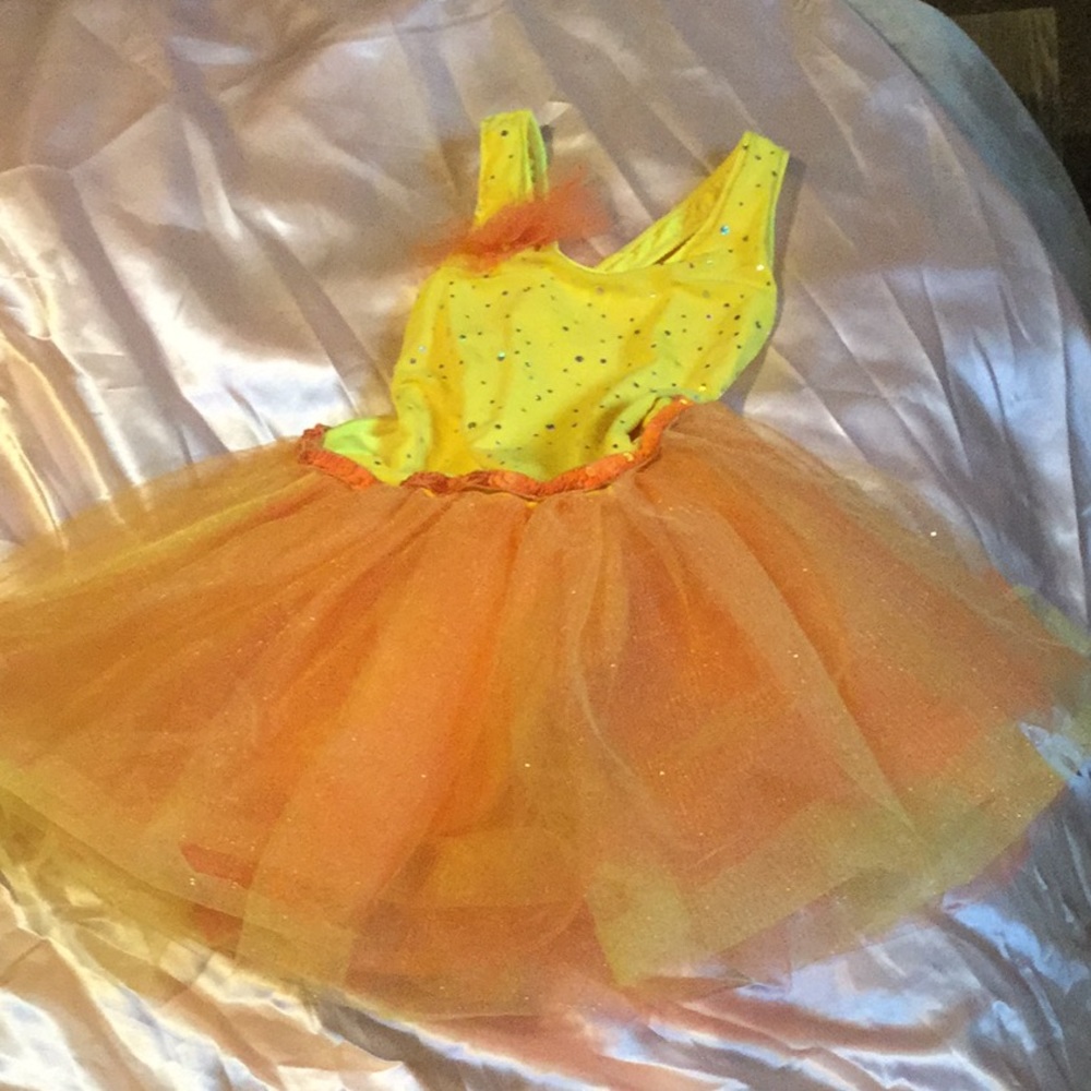 Dance costume with attached Leo